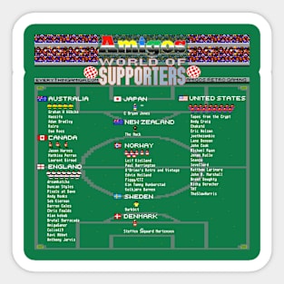 Amigos World of Supporters Sticker